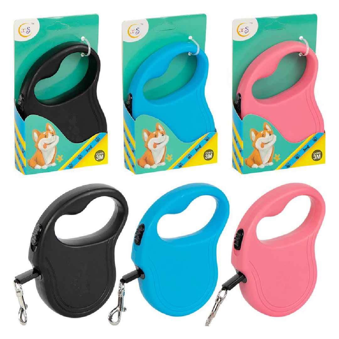 Automatic Retractable Nylon Leash with Break Button for Cats & Dogs